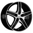 Ronal R48 Trend W8.5 R18 PCD5x112 ET35 DIA76 jet black front diamond cut